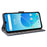 For Umidigi G5 / G5A Case RFID Blocking PU Leather Smartphone Cover with Strap - Blue - 3
