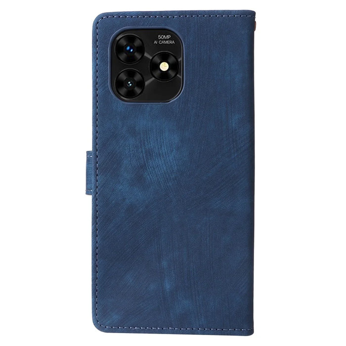 For Umidigi G5 / G5A Case RFID Blocking PU Leather Smartphone Cover with Strap - Blue - 7