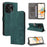 For Umidigi A15 / A15C Wallet Case PU Leather RFID Blocking Phone Cover with Strap - Green - 5