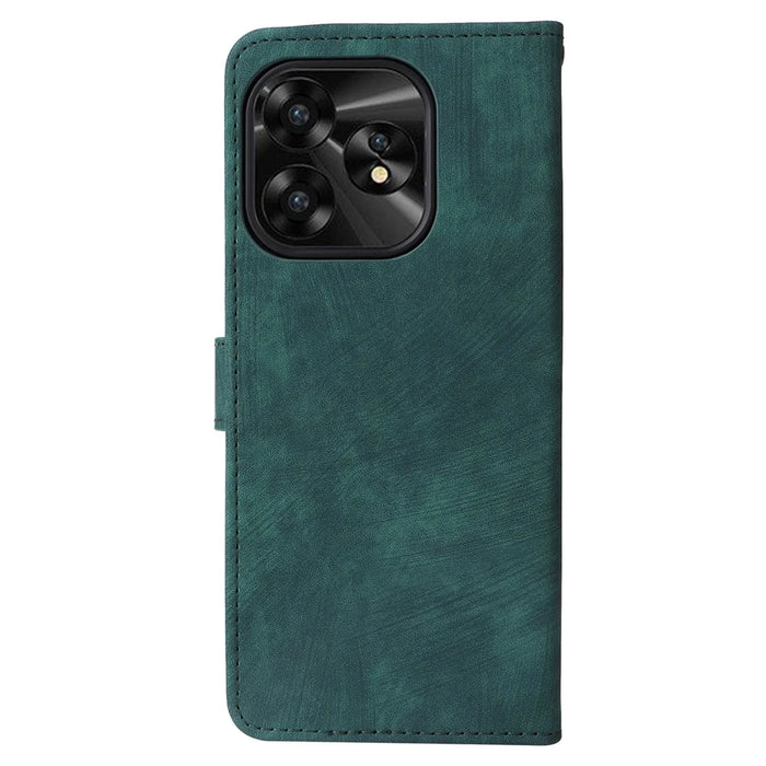 For Umidigi A15 / A15C Wallet Case PU Leather RFID Blocking Phone Cover with Strap - Green - 7