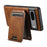 SUTENI H15 For Google Pixel 8 Detachable Phone Case Card Holder Kickstand Cover - Brown - 3