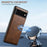 SUTENI H15 For Google Pixel 6a Detachable Back Cover Card Holder Kickstand Phone Case - Brown - 4