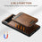 SUTENI H15 For Google Pixel 6a Detachable Back Cover Card Holder Kickstand Phone Case - Brown - 5