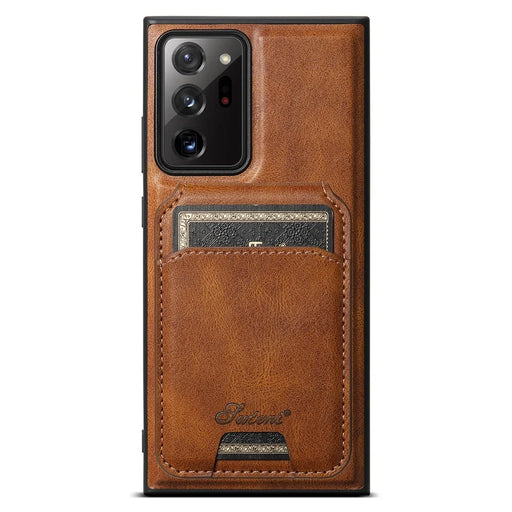 SUTENI H15 For Samsung Galaxy Note20 Ultra / Note20 Ultra 5G Phone Case Detachable Phone Cover - Brown - 1