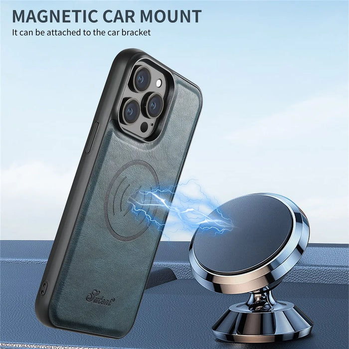 SUTENI H15 For iPhone 13 Pro Max Case Detachable Phone Cover Compatible with Magsafe - Blue - 6