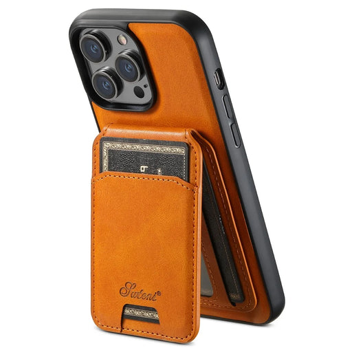 SUTENI H15 For iPhone 14 Pro Max Case with Card Holder Magnetic Detachable Phone Cover - Khaki - 2