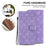 For Samsung Galaxy S24 Ultra Case Double 8-Shape Flip PU Leather Phone Cover - Purple - 5