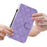 For Samsung Galaxy S24 Ultra Case Double 8-Shape Flip PU Leather Phone Cover - Purple - 6