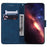 For Samsung Galaxy S24 Ultra Case Phone Shell Imprinted PU Leather Flip Cover - Blue - 2