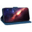 For Samsung Galaxy S24 Ultra Case Phone Shell Imprinted PU Leather Flip Cover - Blue - 3