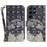 PU Leather Flip Cover for Samsung Galaxy S24 Ultra Case Pattern Printed Anti-Drop Wallet Phone Case with Strap - Embracing Cat - 1