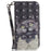PU Leather Flip Cover for Samsung Galaxy S24 Ultra Case Pattern Printed Anti-Drop Wallet Phone Case with Strap - Embracing Cat - 6