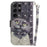 PU Leather Flip Cover for Samsung Galaxy S24 Ultra Case Pattern Printed Anti-Drop Wallet Phone Case with Strap - Embracing Cat - 7