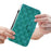 For Samsung Galaxy S24 Leather Case Double 8-Shape Phone Wallet Cover - Green - 6