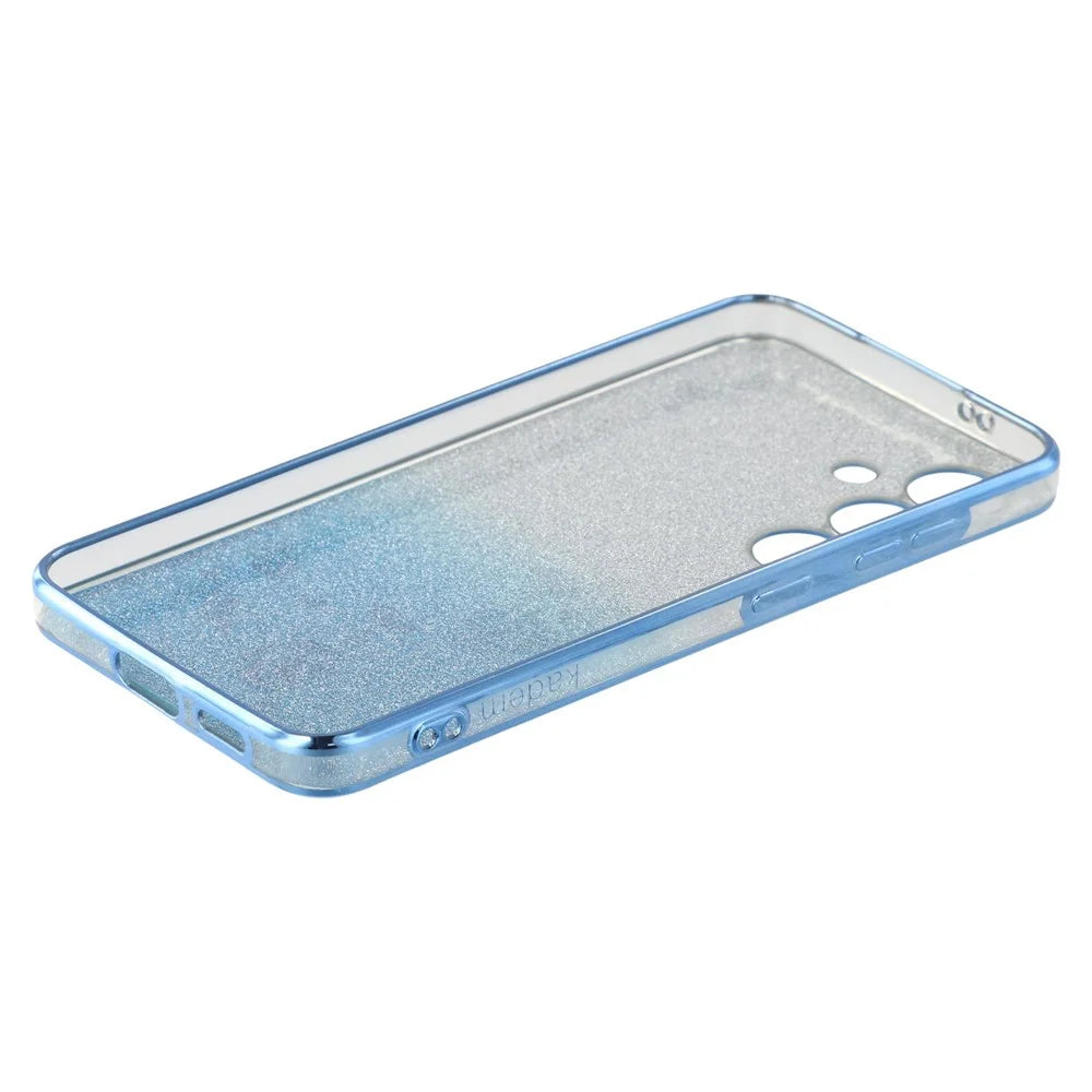 KADEM For Samsung Galaxy S24+ Case Glitter Phone TPU Shock-absorbing Cover with Strap - Blue - 3