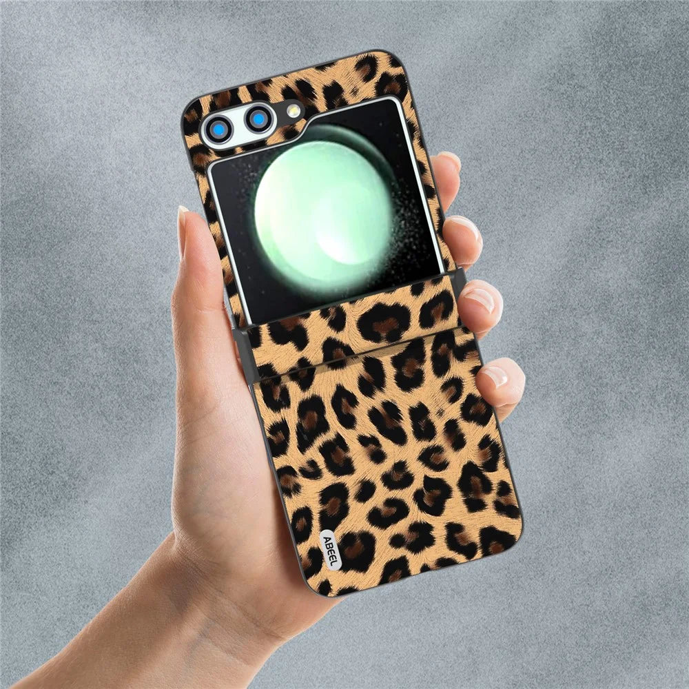 ABEEL For Samsung Galaxy Z Flip5 5G Case Anti-Shock Hinge Protection Phone Cover - Champagne Gold - 6
