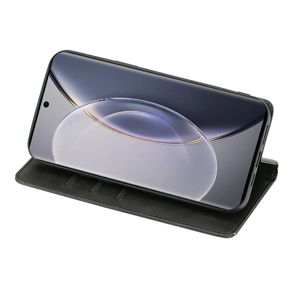 For vivo Y27 4G Case Calf Texture PU Leather Wallet Phone Cover - Black - 3