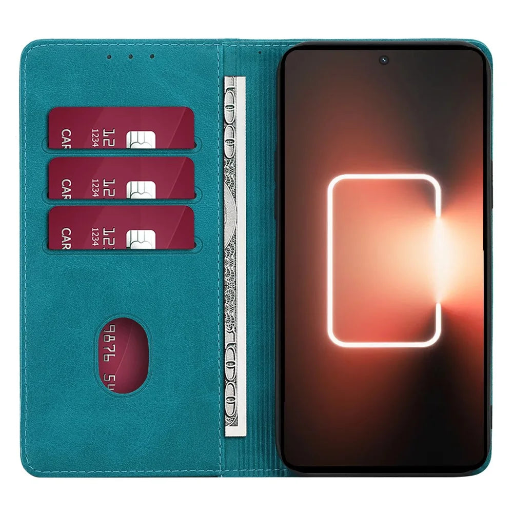 For Realme 11x 5G / Realme 11 5G (Global) Case Calf Texture Wallet Stand Leather Cover - Baby Blue - 2