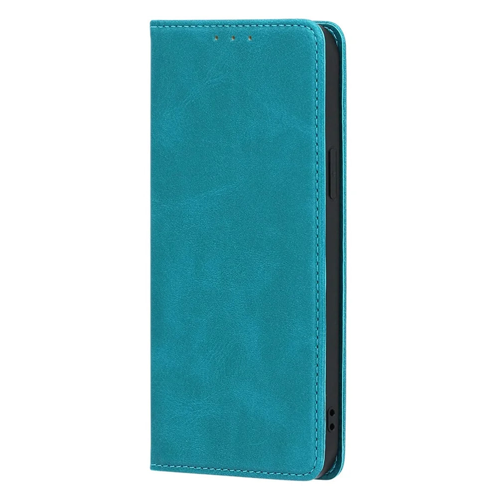 For Realme 11x 5G / Realme 11 5G (Global) Case Calf Texture Wallet Stand Leather Cover - Baby Blue - 5