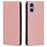 For Sony Xperia 5 V Case Magnetic Closure Wallet Leather Cover - Rose Gold - 1