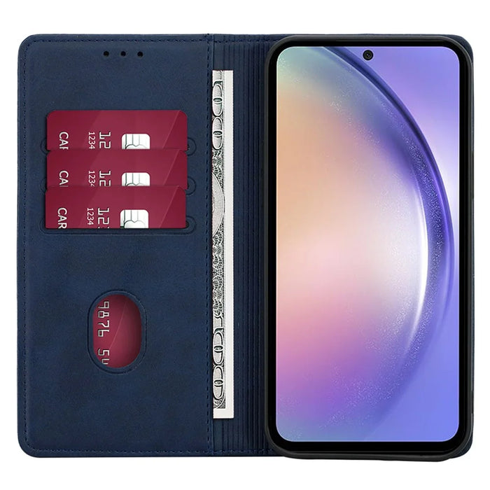 For Samsung Galaxy M34 5G / F34 5G Case Wallet Leather Stand Phone Cover - Sapphire - 2