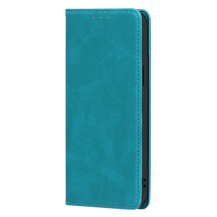 For Nokia G42 Case Leather Calf Texture Phone Protector with Magnetic Closure - Baby Blue - 5