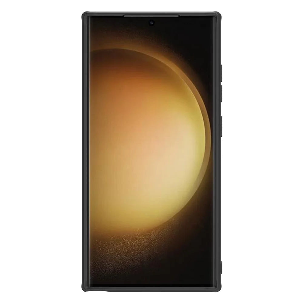 NILLKIN Frosted Shield Pro for Samsung Galaxy S24 Ultra Case Magnetic PC+TPU Anti-drop Phone Protector - Black - 2