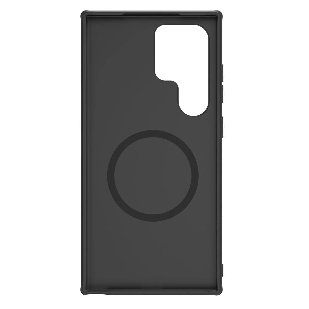NILLKIN Frosted Shield Pro for Samsung Galaxy S24 Ultra Case Magnetic PC+TPU Anti-drop Phone Protector - Black - 3