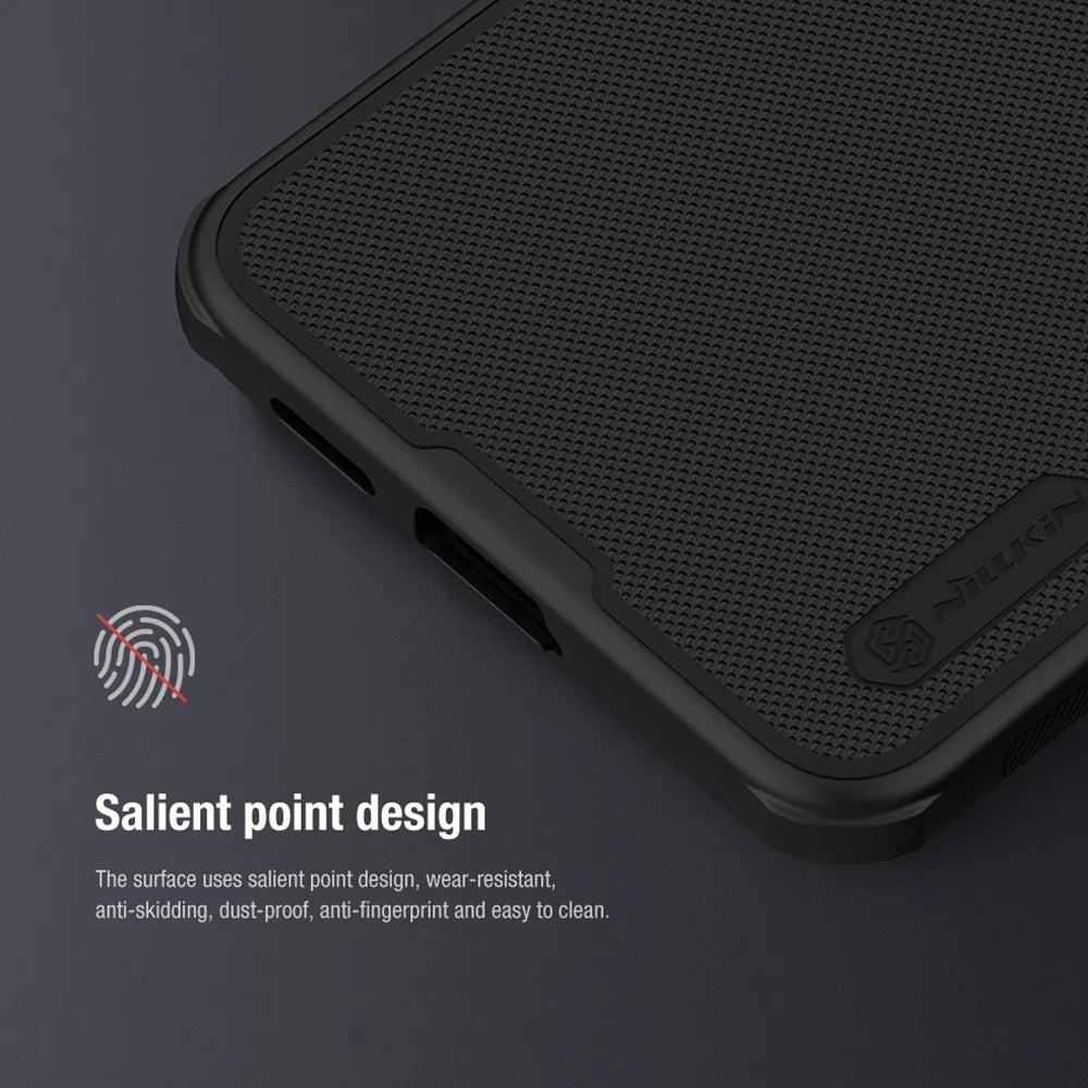 NILLKIN Super Frosted Shield Pro for Samsung Galaxy S24 Case PC+TPU Anti-drop Back Cover - Black - 6
