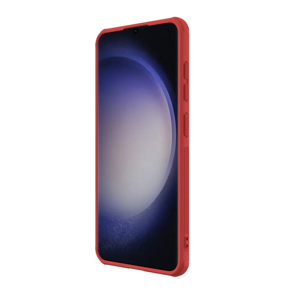 NILLKIN Super Frosted Shield Pro for Samsung Galaxy S24+ Case Cell Phone PC+TPU Protector Cover - Red - 3