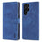 AZNS For Samsung Galaxy S24 Ultra Case Leather Protected Fully Folio Flip Stand Phone Shell - Blue - 1