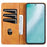AZNS For Samsung Galaxy S24 Case PU Leather+TPU Magnetic Suction Phone Shell Cover - Brown - 3