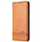 AZNS For Samsung Galaxy S24 Case PU Leather+TPU Magnetic Suction Phone Shell Cover - Brown - 7
