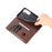 AZNS For Samsung Galaxy S24+ Case Scratch-resistant PU Leather+TPU Stand Phone Protector - Coffee - 6
