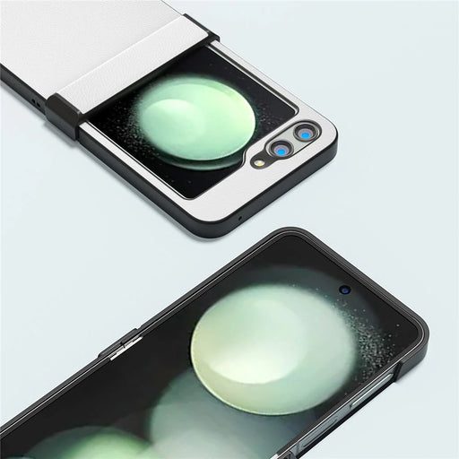ABEEL For Samsung Galaxy Z Flip5 5G Phone Case Ultra-Thin Hinge Protection Cover - White - 2