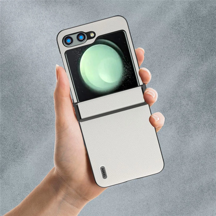 ABEEL For Samsung Galaxy Z Flip5 5G Phone Case Ultra-Thin Hinge Protection Cover - White - 5