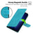 For OnePlus Nord CE3 5G Case Magnetic Clasp Calf Texture PU Leather Phone Shell - Baby Blue - 4