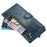 For Samsung Galaxy S24 Ultra Case Zipper Pocket PU Leather Wallet Stand Phone Cover - Blue - 4
