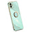 XINLI For Samsung Galaxy A05 4G Case Electroplating Edge Ring Kickstand TPU Cover - Cyan - 1