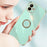 XINLI For Samsung Galaxy A05 4G Case Electroplating Edge Ring Kickstand TPU Cover - Cyan - 4