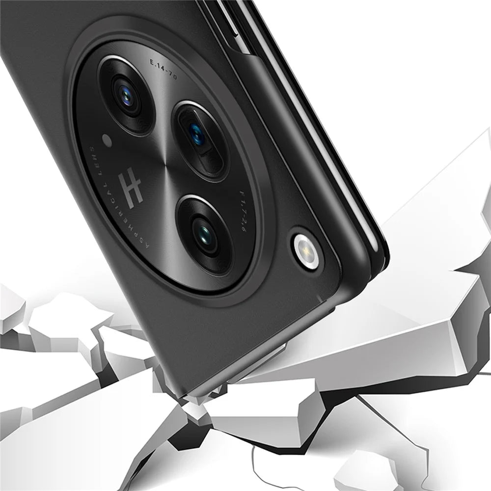 For OnePlus Open / Oppo Find N3 5G Flip Leather Cover with Stand Full Body Protective Phone Case - Black - 6