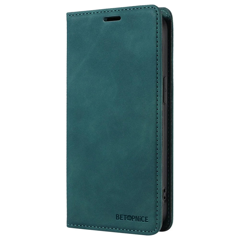 BETOPNICE 003 for Samsung Galaxy A25 5G (Global) (161.0 x 76.5 x 8.3mm) Case Mobile Phone Guard RFID Blocking Stand Cover - Green - 7