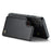 For Samsung Galaxy S21+ 5G Phone Case CASEME C22 Leather Back Cover with RFID Blocking Card Slots - Black - 3