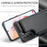 For Samsung Galaxy S21+ 5G Phone Case CASEME C22 Leather Back Cover with RFID Blocking Card Slots - Black - 5