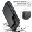 For Samsung Galaxy S21+ 5G Phone Case CASEME C22 Leather Back Cover with RFID Blocking Card Slots - Black - 7