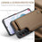 For Samsung Galaxy S21 5G / 4G Phone Case CASEME C22 Leather Back Cover with RFID Blocking Card Slots - Brown - 5