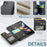 For Samsung Galaxy Z Fold4 5G Phone Case CASEME C22 Leather Back Cover with RFID Blocking Card Slots - Black - 5