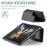For Samsung Galaxy Z Fold4 5G Phone Case CASEME C22 Leather Back Cover with RFID Blocking Card Slots - Black - 7