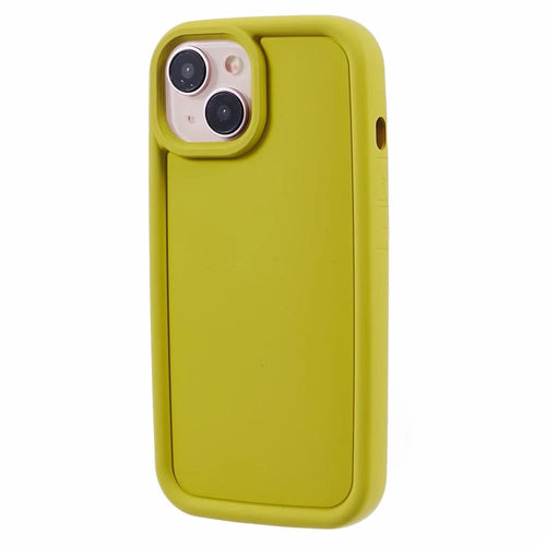 DY Series For iPhone 14 TPU Case Anti-fingerprint Phone Cover - Olive - 1