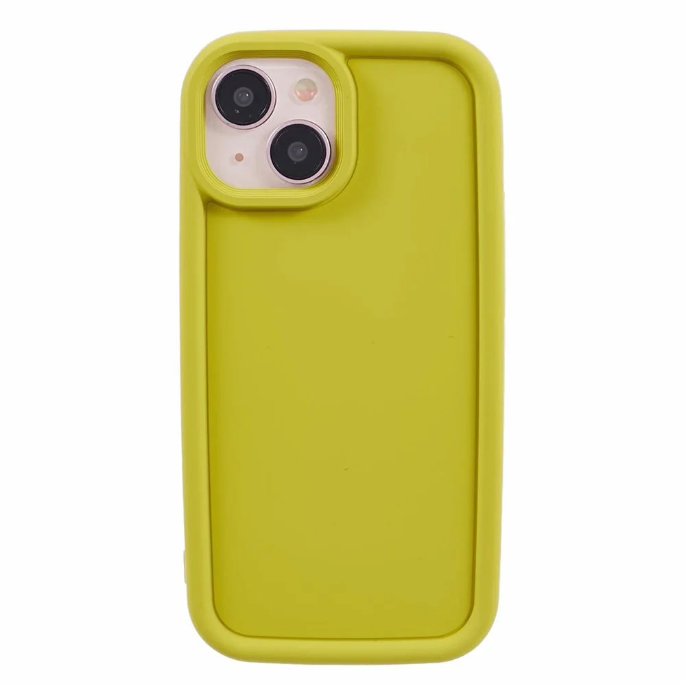 DY Series For iPhone 14 TPU Case Anti-fingerprint Phone Cover - Olive - 3